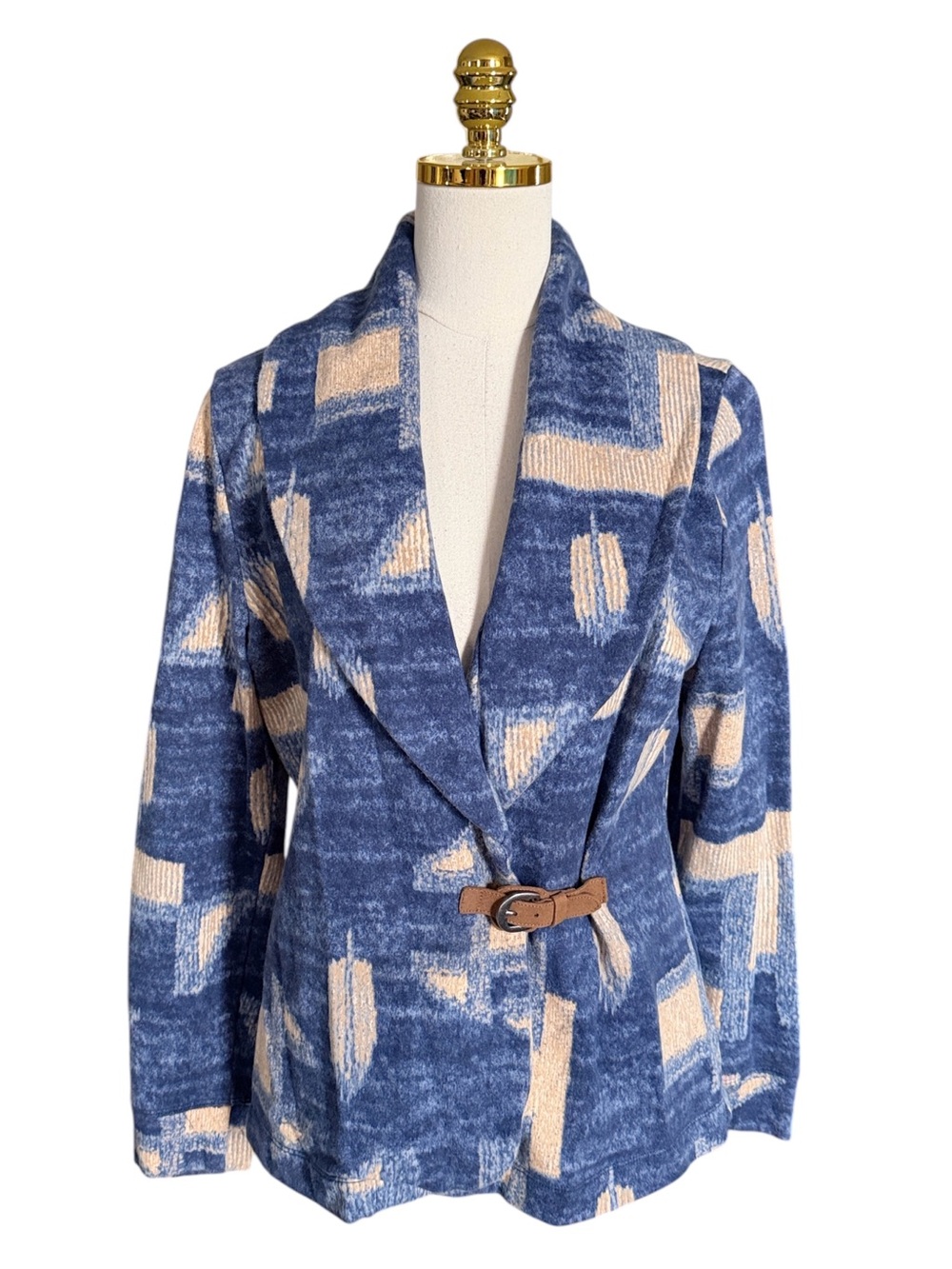 Ralph Lauren Southwestern French Terry Shawl Collar Blazer Women’s Large